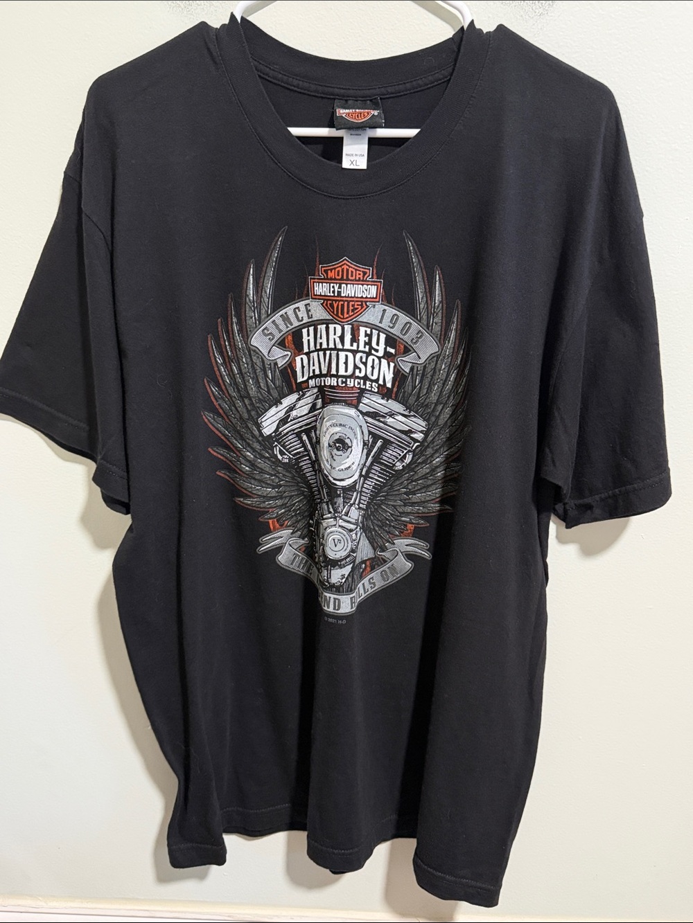 Harley Davidson Tee “The Ocean State” Size XL